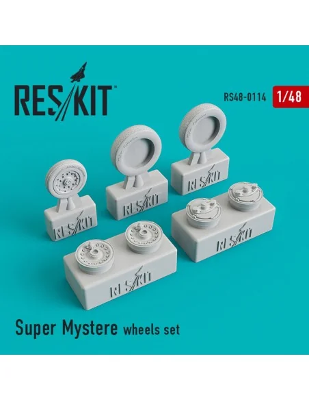 Super Mystère wheels set, 1/48 - ResKit Models RS48-0114
