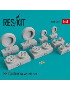 EE Canberra wheels set, 1/48 - ResKit Models RS48-0116