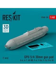 GPU-5/A 30mm gun pod (1 pcs) (A-4, A-7, AV-8B, F-4, F-5A, F-16, F/A...