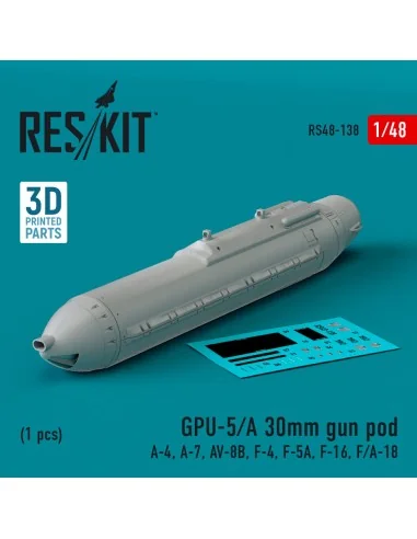 GPU-5/A 30mm gun pod (1 pcs) (A-4, A-7, AV-8B, F-4, F-5A, F-16, F/A...