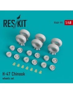 H-47 Chinook wheels set, 1/48 - ResKit Models RS48-0191