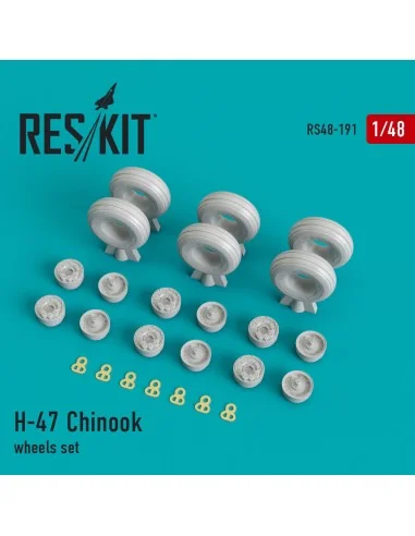 [NO_DESC] H-47 Chinook wheels set, 1/48 - ResKit Models RS48-0191
