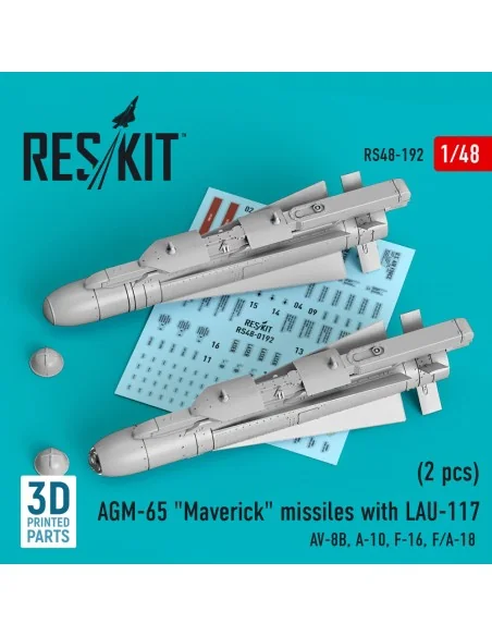 AGM-65 Maverick missiles with LAU-117 (2 pcs) (AV-8B, A-10, F-16, F...