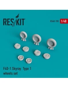 [NO_DESC] F4D-1 Skyray type 1 wheels set, 1/48 - ResKit Models RS48...