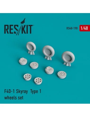[NO_DESC] F4D-1 Skyray type 1 wheels set, 1/48 - ResKit Models RS48...