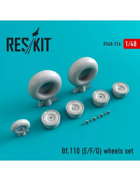 Bf.110 (E, F, G) wheels set, 1/48 - ResKit Models RS48-0216