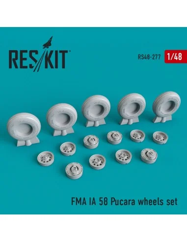 FMA IA 58 Pucará (Pucara) wheels set, 1/48 - ResKit Models RS48-0277
