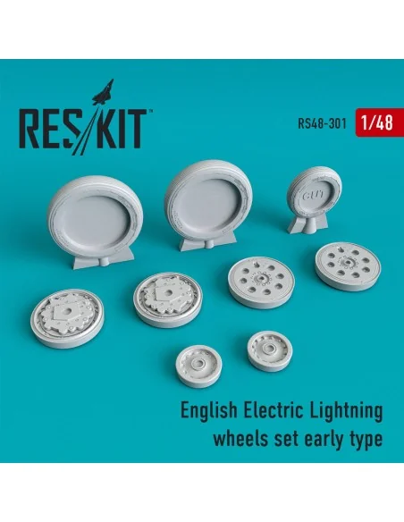 EE Lightning wheels set early type, 1/48 - ResKit Models RS48-0301
