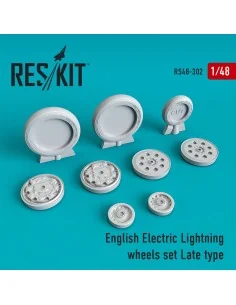 EE Lightning wheels set late type, 1/48 - ResKit Models RS48-0302