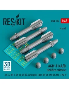 AGM-114A/B Hellfire missiles (4 pcs) (AH-64, AH-1, UH-60, SH-60, Eu...