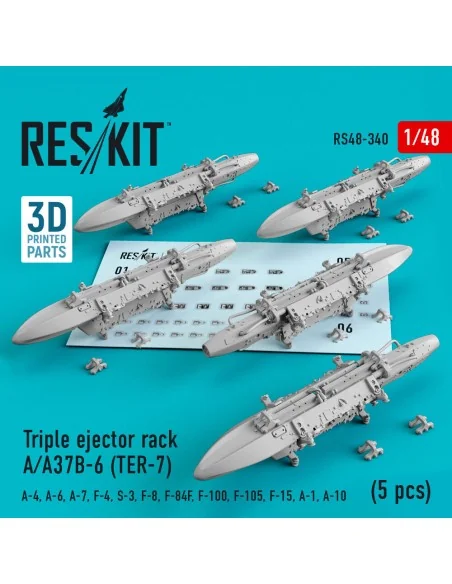 Triple ejector rack A/A37B-6 (TER-7) (5 pcs) (A-4, A-6, A-7, F-4, S...