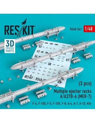 Multiple ejector racks A/A37B-6 (MER-7) (3 pcs) (F-4, F-100, F-5, F...