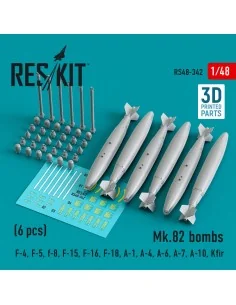 Mk.82 bombs (6 pcs) (F-4, F-5, F-8, F-15, F-16, F-18, A-1, A-4, A-6...