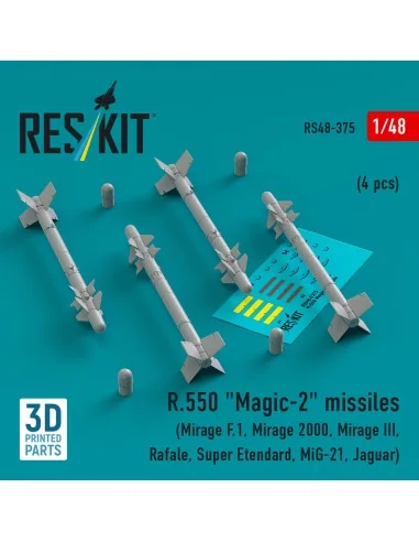 R.550 Magic-2 missiles (4 pcs) (Mirage F.1, Mirage 2000, Mirage III...