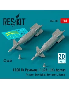 1000 lb Paveway II LGB (UK) bombs (2 pcs) (Tornado, Eurofighter, Bu...