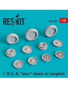 T-38 (A, B) Talon l wheels set (weighted), 1/48 - ResKit Models RS4...