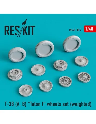 T-38 (A, B) Talon l wheels set (weighted), 1/48 - ResKit Models RS4...