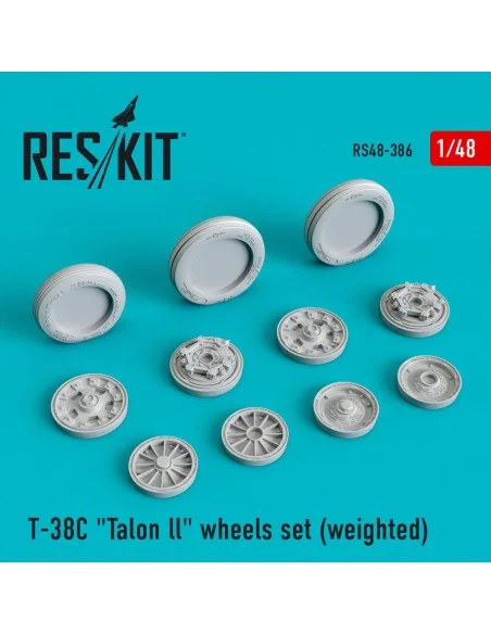 T-38C Talon ll wheels set (weighted), 1/48 - ResKit Models RS48-0386