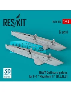NAVY Outboard pylons for F-4 Phantom II (B, J, N, S) (2 pcs) (3D Pr...