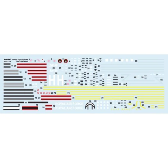Vickers Super VC10 K3 Type 1164 Tanker, 1/144 - Roden 327 Vickers Super VC10 K3 Type 1164 Tanker, 1/144 - Roden 327