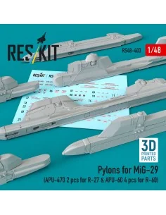 Pylons for MiG-29 (APU-470 2 pcs for R-27 & APU-60 4 pcs for R-60) ...