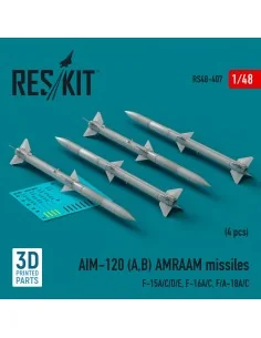AIM-120 (A, B) AMRAAM missiles (4 pcs) (F-15A/C/D/E, F-16A/C, F/A-1...
