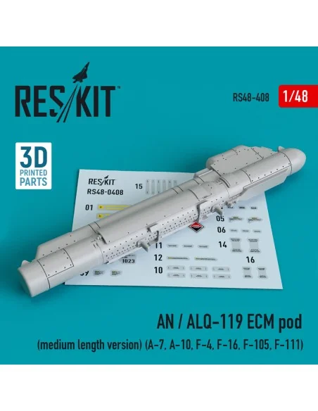 AN / ALQ-119 ECM pod (medium length version) (A-7, A-10, F-4, F-16,...