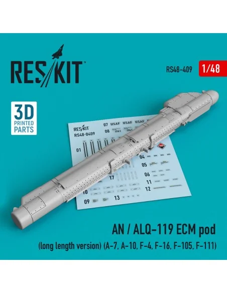 AN / ALQ-119 ECM pod (long length version) (A-7, A-10, F-4, F-16, F...