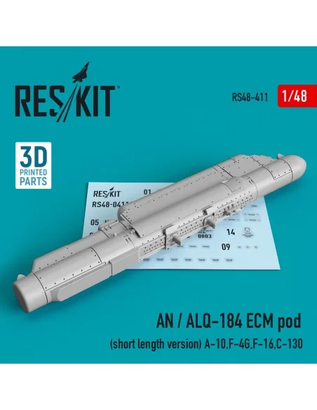 AN / ALQ-184 ECM pod (short length version) (A-10, F-4G, F-16, C-13...