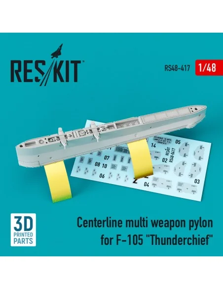 Centerline multi weapon pylon for F-105 Thunderchief (3D Printed), ...