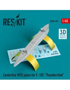 Centerline MER pylon for F-105 Thunderchief (3D Printed), 1/48 - Re...