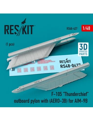 [NO_DESC] F-105 Thunderchief outboard pylon (AERO-3B) for AIM-9B (3...