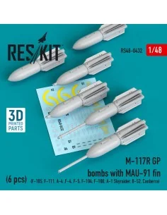 M-117R GP bombs with MAU-91 fin (6 pcs) (F-105, F-111, A-4, F-4, F-...