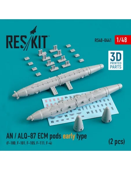 AN / ALQ-87 ECM pods early type (2 pcs) (F-100, F-101, F-105, F-111...
