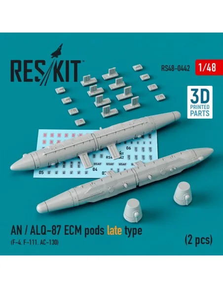 AN / ALQ-87 ECM pods late type (2 pcs) (F-4, F-111, AC-130) (3D Pri...