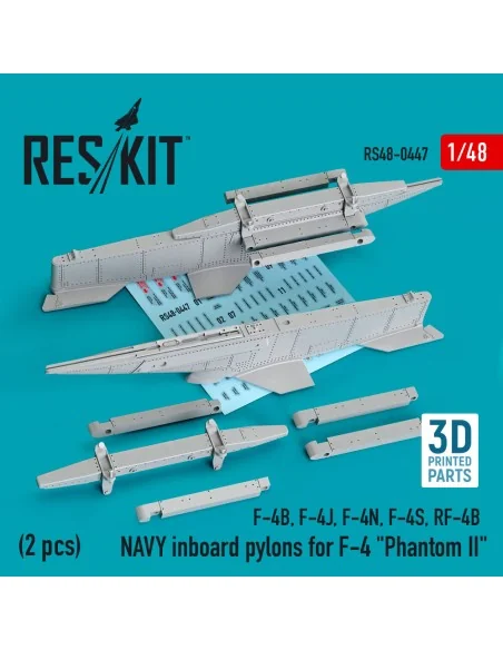 NAVY inboard pylons for F-4 Phantom II (2 pcs) (F-4B, F-4J, F-4N, F...