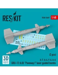 GBU-12 (A, B) Paveway I laser guided bombs (2 pcs) (A-7, A-4, F-4, ...