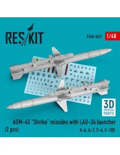 AGM-45 Shrike missiles with LAU-34 launcher (2 pcs) (A-4, A-7, F-4,...