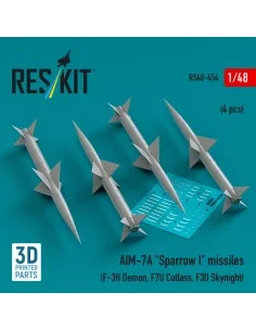 [NO_DESC] AIM-7A Sparrow I missiles (4 pcs) (F-3H Demon, F7U Cutlas...