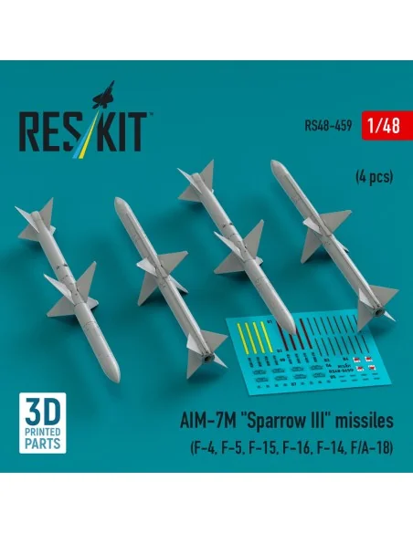 AIM-7M Sparrow III missiles (4 pcs) (F-4, F-5, F-15, F-16, F-14, F/...