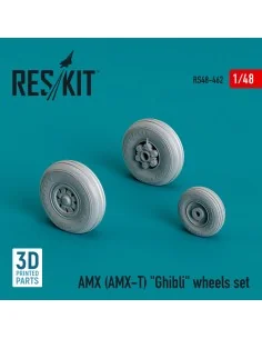 AMX (AMX-T) Ghibli wheels set (3D Printed), 1/48 - ResKit Models RS...