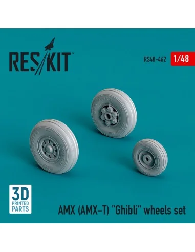 AMX (AMX-T) Ghibli wheels set (3D Printed), 1/48 - ResKit Models RS...