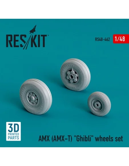 AMX (AMX-T) Ghibli wheels set (3D Printed), 1/48 - ResKit Models RS...