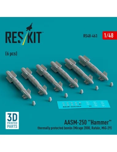 AASM-250 Hammer thermally protected bombs (6 pcs) (Mirage 2000, Raf...