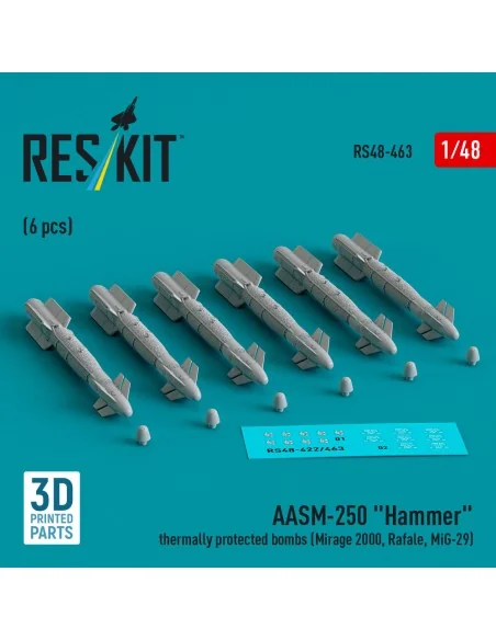 AASM-250 Hammer thermally protected bombs (6 pcs) (Mirage 2000, Raf...