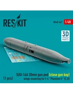 SUU-16A 20mm gun pod (close gun bay) wings mounting for F-4 Phantom...