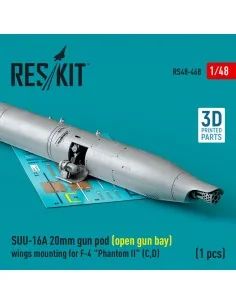 SUU-16A 20mm gun pod (open gun bay) wings mounting for F-4 Phantom ... 2