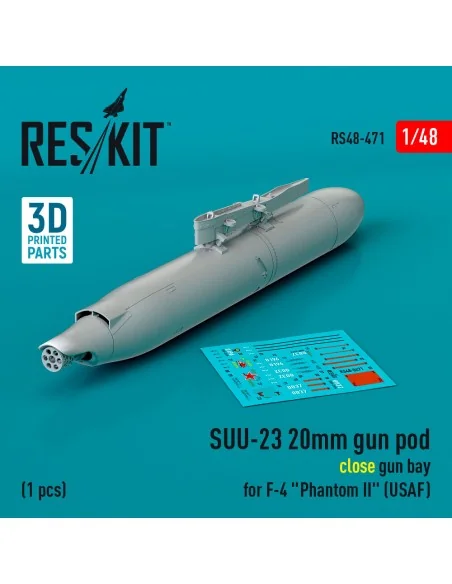 SUU-23 20mm gun pod (close gun bay) for F-4 Phantom II (USAF) (1 pc...