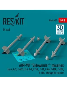 AIM-9B Sidewinder missiles (4 pcs) (A-4, A-7, F-4D1, F-4, F-8, F-3H...