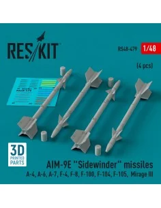 AIM-9E Sidewinder missiles (4 pcs) (A-4, A-6, A-7, F-4, F-8, F-100,...